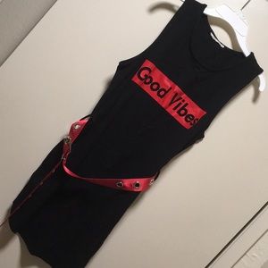 Fun good vibes dress w/belt